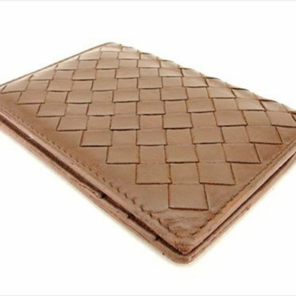 Bottega Veneta Card Case Intrecciato Brown Woman unisex Authentic Used - Picture 3 of 8